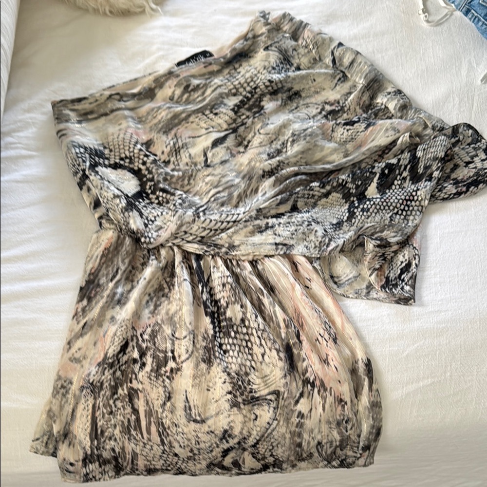 fab'rik Multicolor Snake Print Dress